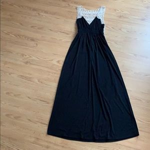 Black maxi dress